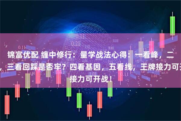 锦富优配 缠中修行：量学战法心得：一看峰，二看桥，三看回踩是否牢？四看基因，五看线，王牌接力可开战！